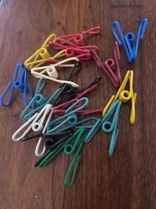 Photo of free Set of plastic-coated clips (Beacon Hill) #1