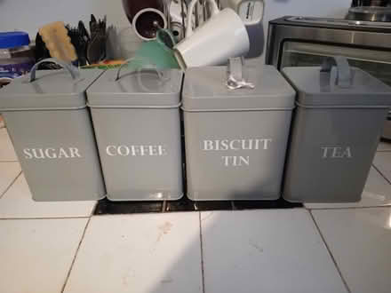 Photo of free Kitchen tins set (Kingsholm GL1) #1