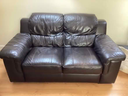 Photo of free Two seater leather like sofa (Hazlemere HP15) #3