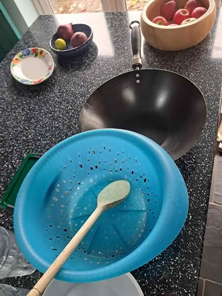 Photo of free Crockery, glasses, wok, colander (Botley OX2) #2
