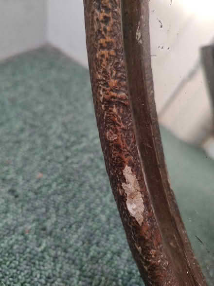 Photo of free Vintage large mirror in oval metal frame (Tilekiln TN38) #4