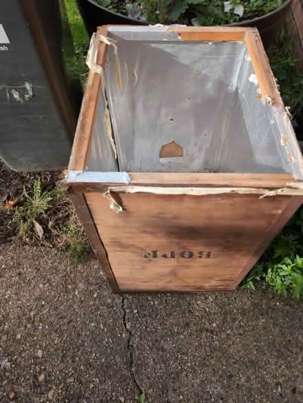 Photo of free Tea crate (Hanworth) #2
