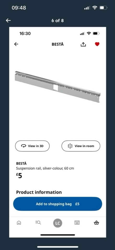 Photo of free ikea besta shelving unit (SE10 0DZ - Maze Hill) #4