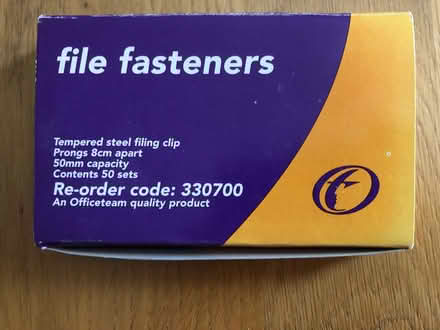 Photo of free File fasteners (Stoke Gifford BS34) #2