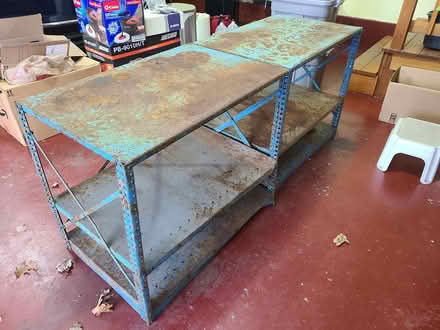 Photo of free Metal shelving (Methuen, MA) #1