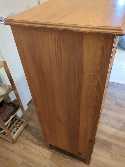 Photo of free Solid pine tallboy set of drawers (North West Leicestershire LE67) #3