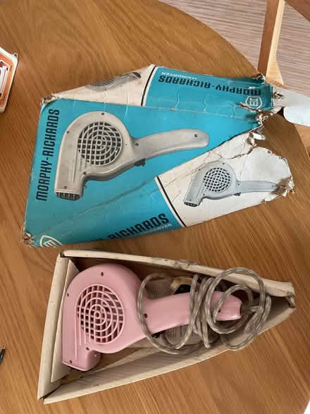 Photo of free Retro Vintage hair dryer with box (Taverham NR8) #1