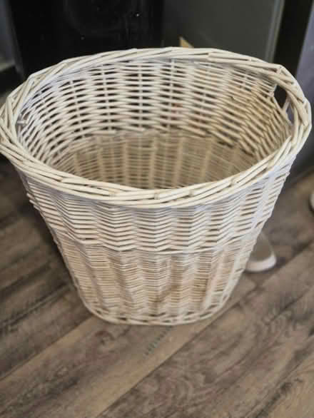 Photo of free Wicker laundry basket (Loughborough LE11) #1