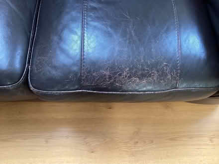Photo of free Two seater leather like sofa (Hazlemere HP15) #2