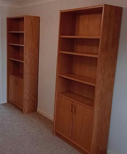 Photo of free 2 x Oak faced storage units (Garden City OX5) #1