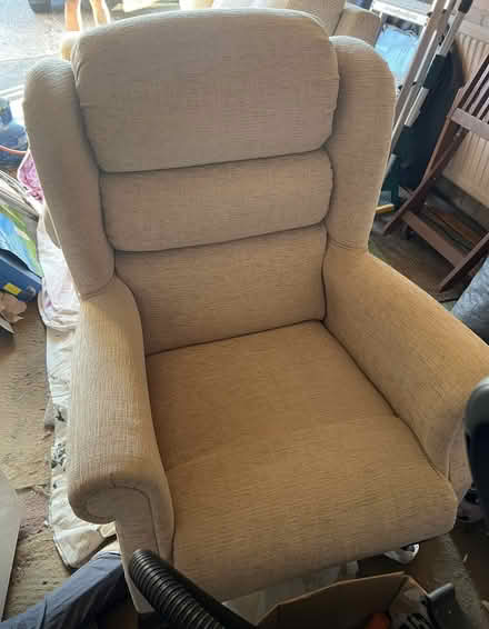 Photo of free Sofa and matching chair (Chesterfield) #1