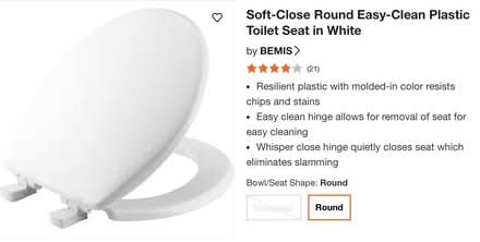 Photo of free White round toilet seat (Crown Heights, Brooklyn 11225) #1