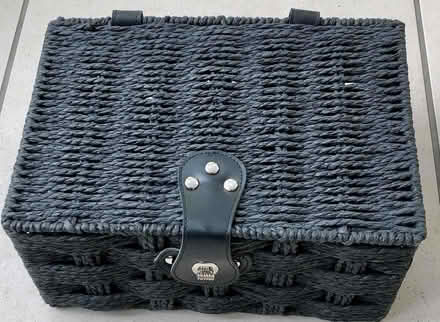 Photo of free Small black woven hamper (Fiveways BN1) #1