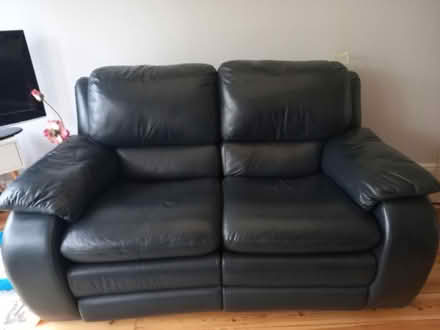 Photo of free 2 x 2 seater leather recliner sofas (Loughton, IG10 3DN) #3