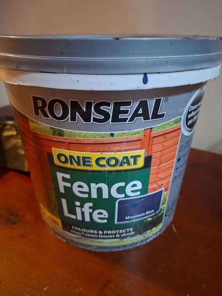 Photo of free One coat fence life Mountain Blue (Sainsburys GL52) #1