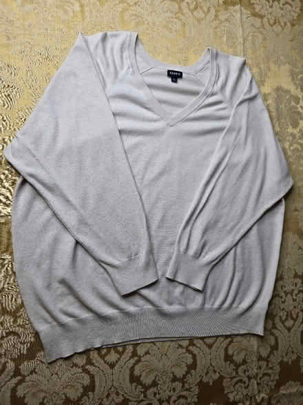 Photo of free Beige V-neck Sweater (Torrid 5) (West 7th) #2
