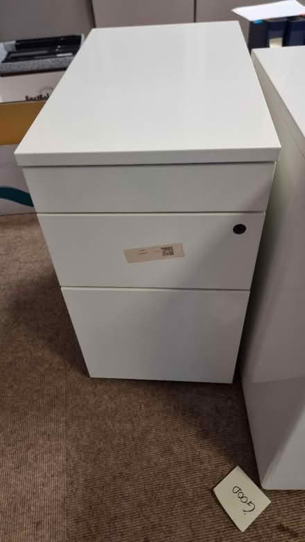 Photo of free White 3 drawer pedestals (NW3) #1