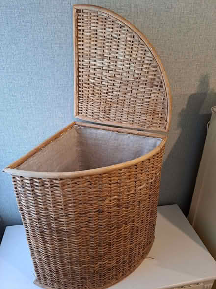 Photo of free Wicker laundry hamper (Penzance TR18) #2
