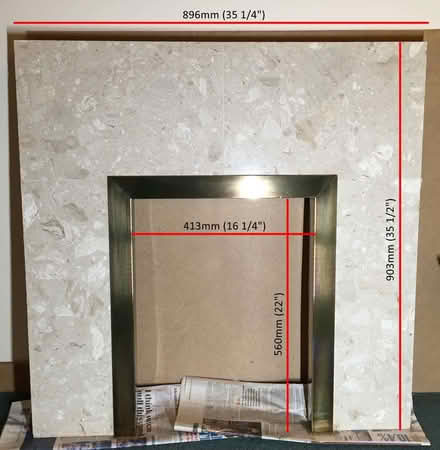 Photo of free Fireplace surround and back panel (IP5) #4