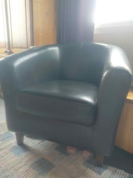 Photo of free faux leather bucket chair (Hanwood) #2