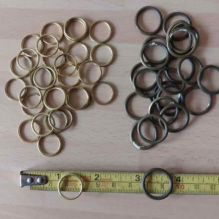 Photo of free Various curtain hooks and rings (Fords Farm RG31) #1
