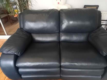 Photo of free 2 x 2 seater leather recliner sofas (Loughton, IG10 3DN) #4