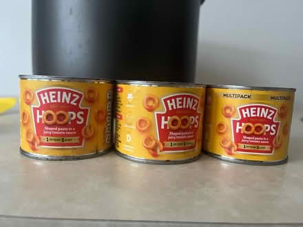 Photo of free 3 tins spaghetti hoops heinz (CT11) #1