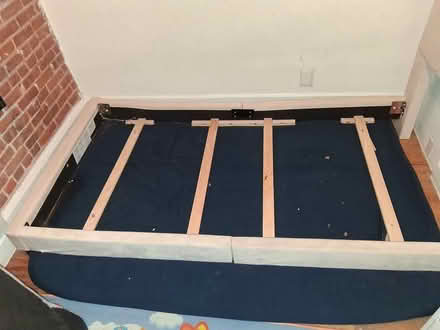 Photo of free Twin Sized Headboard and Bedframe (Hell's Kitchen) #2