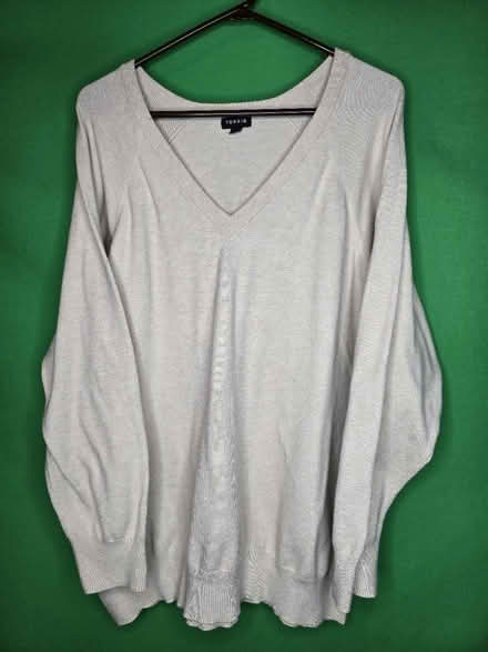 Photo of free Beige V-neck Sweater (Torrid 5) (West 7th) #1