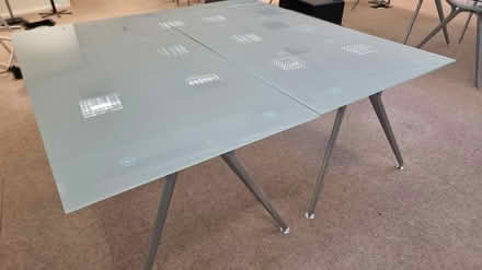 Photo of free Strauss office frosted glass tables (NW3) #1