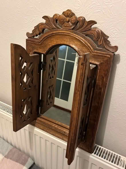 Photo of free Vintage hardwood Mirror (Hampden Park BN22) #4