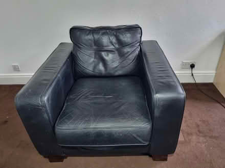 Photo of free Single chair and matching pouffe (DE21) #2