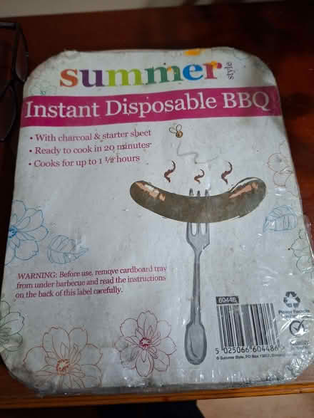 Photo of free Instant disposable bbq (Sainsburys GL52) #1