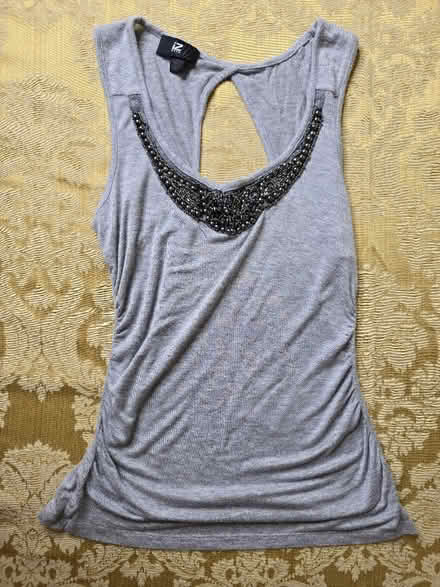 Photo of free Beaded Gray Tank Top (iZ Byer M) (West 7th) #2