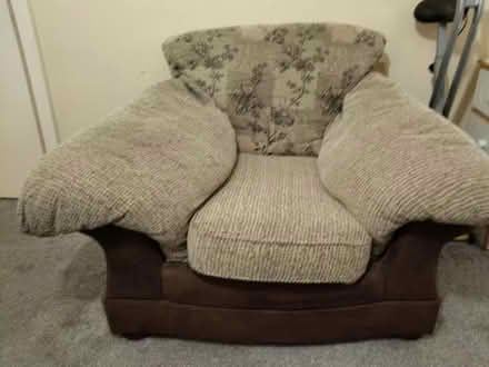 Photo of free Brown snuggle chair (Horbury WF4) #1