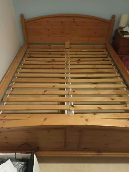 Photo of free Wooden bed frame, IKEA Dokka (BR3, Park Langley) #3