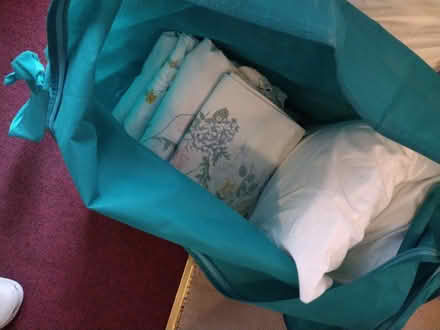 Photo of free Lots of clean freshly laundered bedding, including pillows. (Woodton NR35) #1