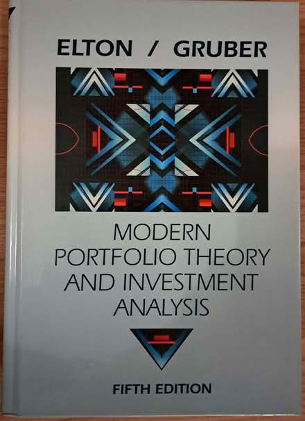 Photo of free Book - Modern portfolio theory and investment analysis (Park Hill CR0) #1