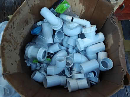 Photo of free Box of plastic pipe fittings (SW19 - South Wimbledon) #1