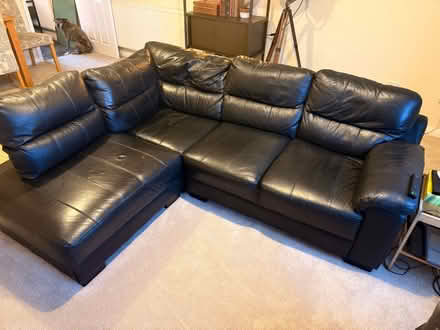 Photo of free Sofa faux leather (Swindon Village GL50) #1