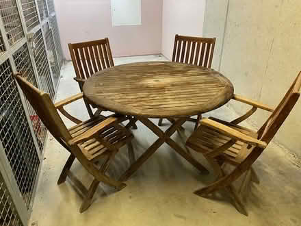 Photo of free Teak Patio Set (Dalkey) #1