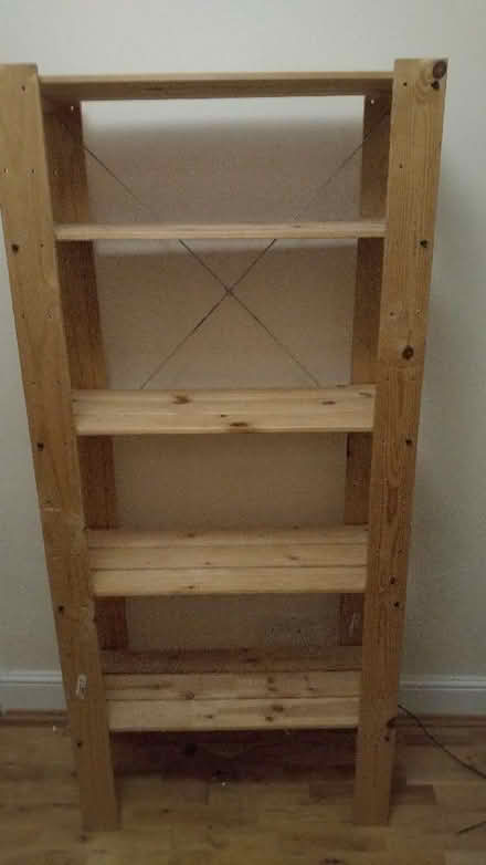 Photo of free Library/shelving unit from Ikea in pine (Kentish Town NW5) #1