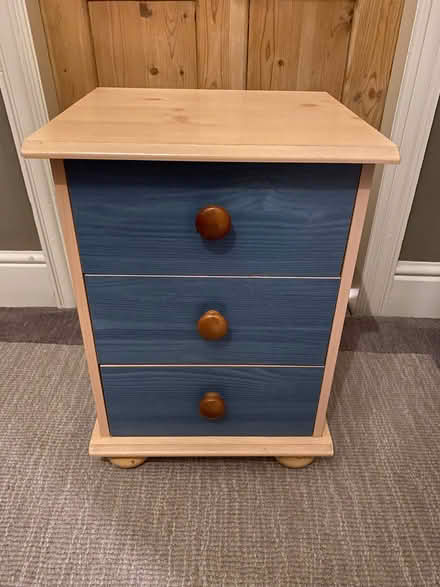 Photo of free Bedside 3 drawer unit (Boulton Moor DE24) #1