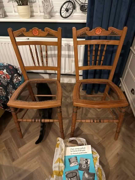 Photo of free Chairs and recaning material (Rothley) #1