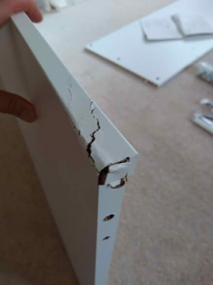 Photo of free White furniture board, 2 big sheets. IKEA Songesand 188x58cm (Hodnet SY4) #2