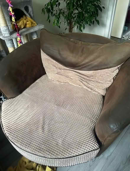 Photo of free Brown cuddle chair (Colchester CO1) #1