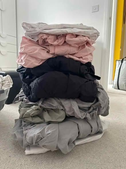 Photo of free Ikea fitted king size bedsheets (Broughton MK10) #1