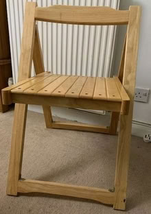 Photo of free Folding wooden chair (Swannington LE67) #1