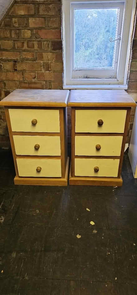 Photo of free Wooden Bedside Tables/Drawers (Nw2 -Fortune Green) #1