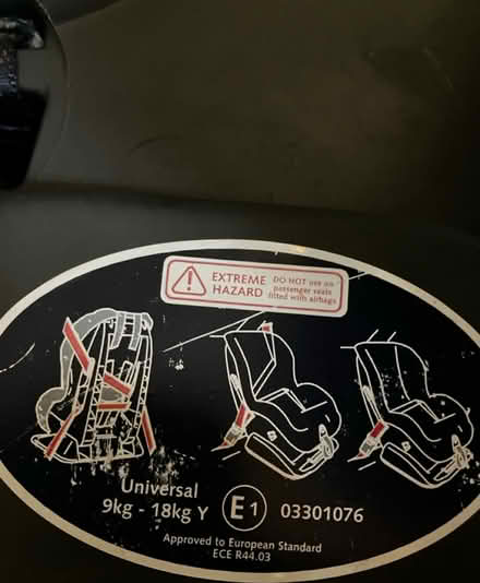 Photo of free Britax Car Seat 9kg to 18kg (Bradford BD2) #2